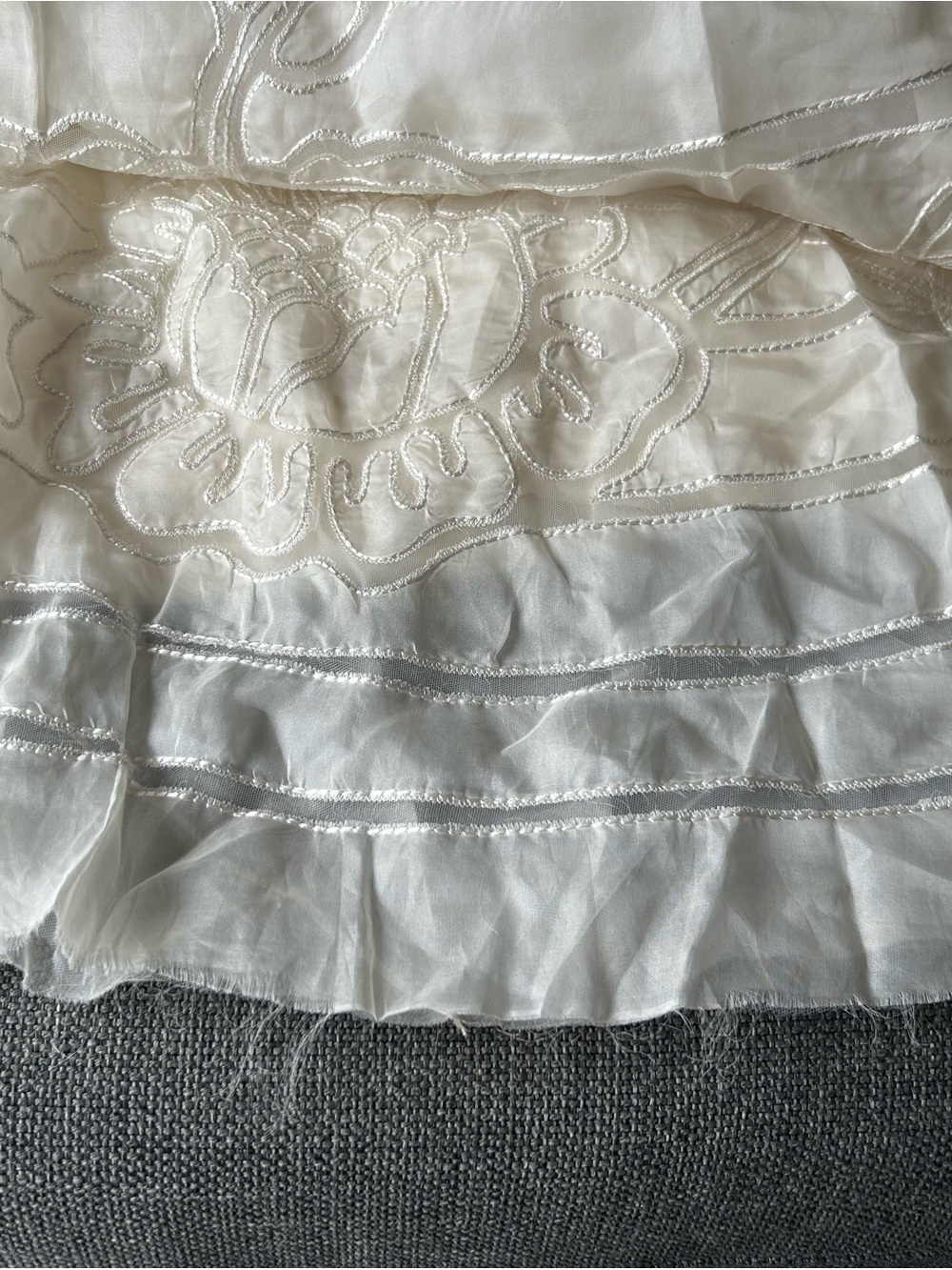 Lela Rose Ivory Satin Wedding Dress Bodice - Picture 15 of 16